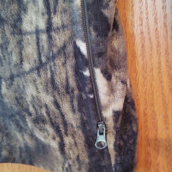 Columbia Full Zip Camo Fleece Jacket Youth Sz 18/20 - Picture 7 of 8